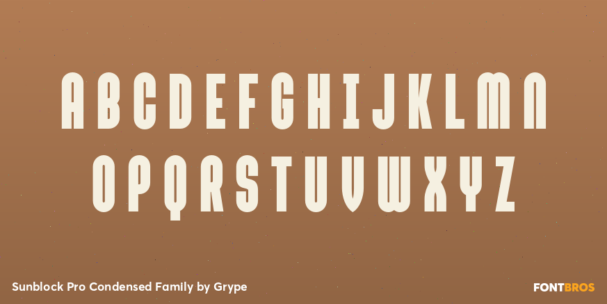 Sunblock Pro Condensed Family Font Poster #1
