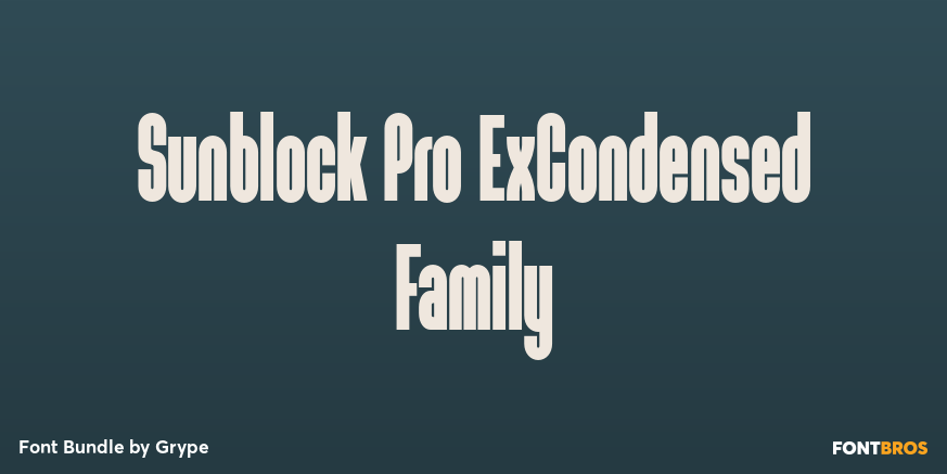 Sunblock Pro ExCondensed Family Poster