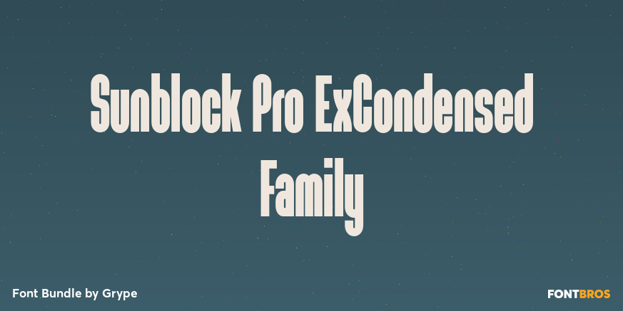 Sunblock Pro ExCondensed Family Poster