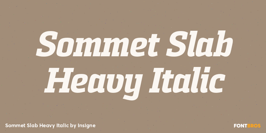 Sommet Slab Heavy Italic Font Poster #1