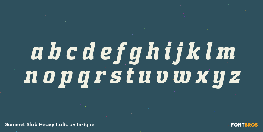 Sommet Slab Heavy Italic Font Poster #3