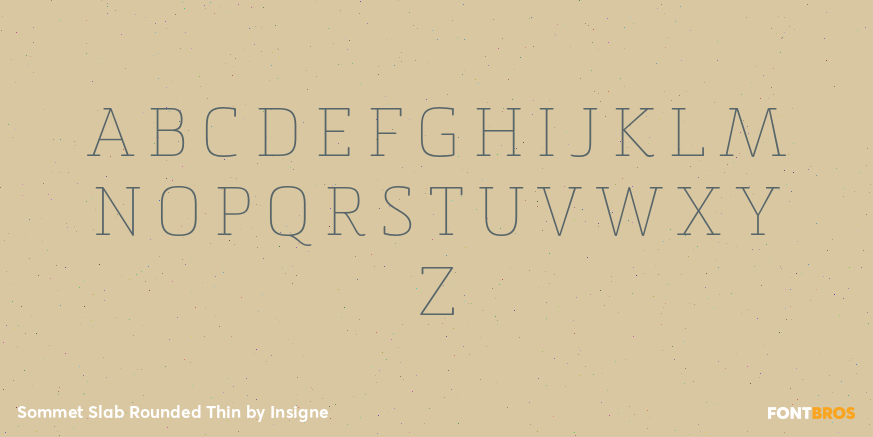 Sommet Slab Rounded Thin Font Poster #2