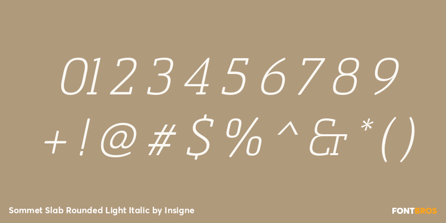 Sommet Slab Rounded Light Italic Font Poster #4