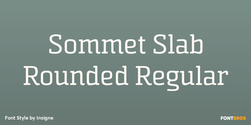 Sommet Slab Rounded Regular Font Poster #1