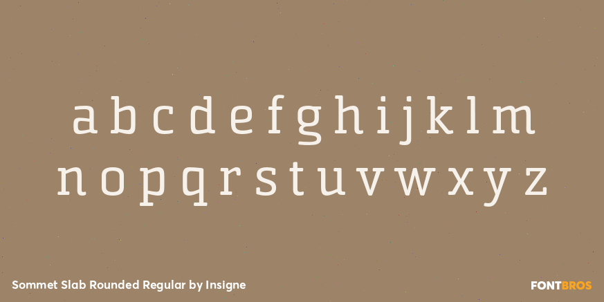 Sommet Slab Rounded Regular Font Poster #1