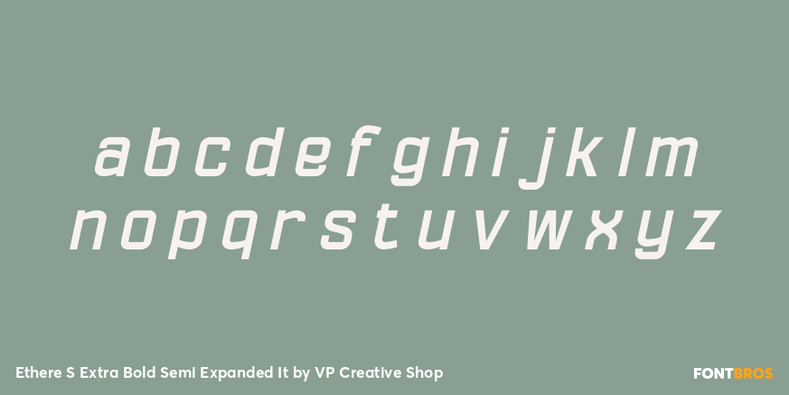 Ethere S Extra Bold Semi Expanded It Font Poster #3