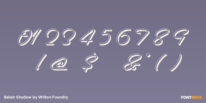 Belair Shadow Font Poster #4
