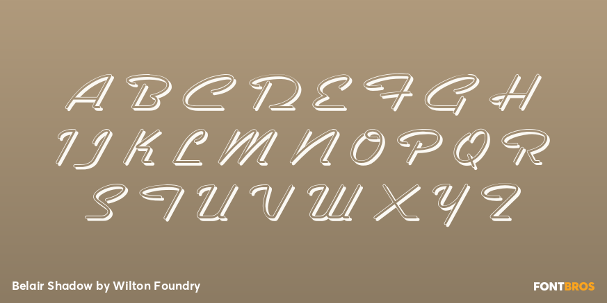 Belair Shadow Font Poster #2