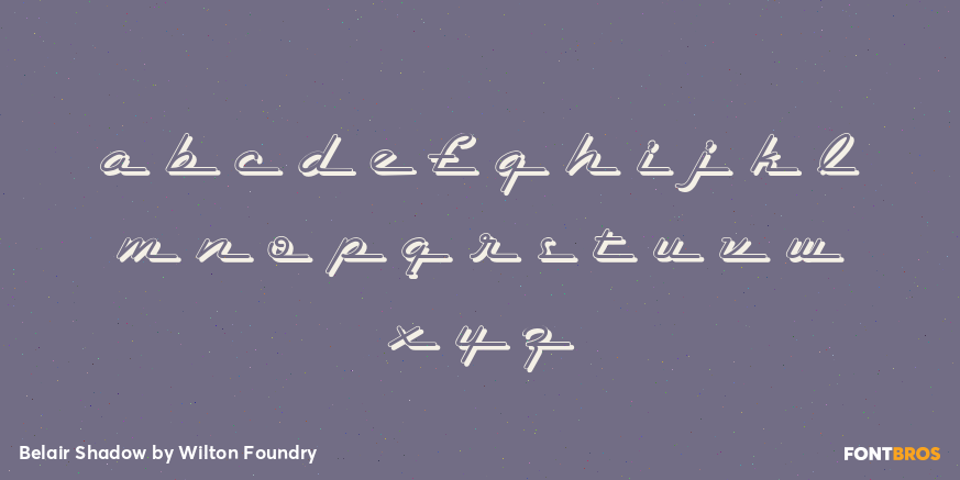 Belair Shadow Font Poster #3