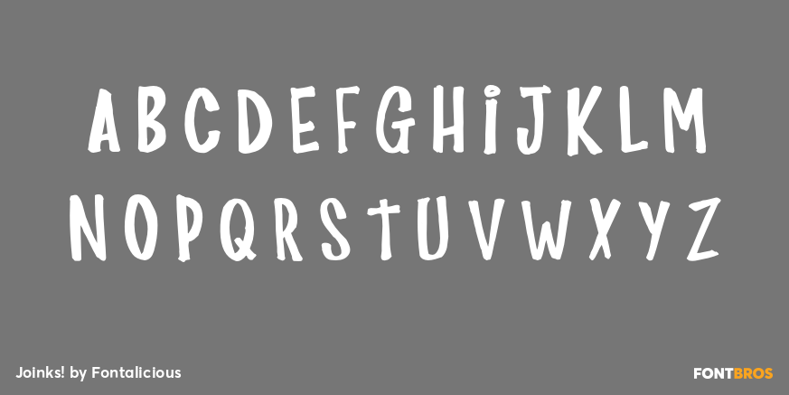 Joinks! Font Poster #1