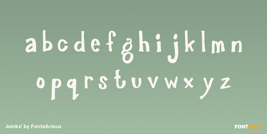 Joinks! Font Poster #1