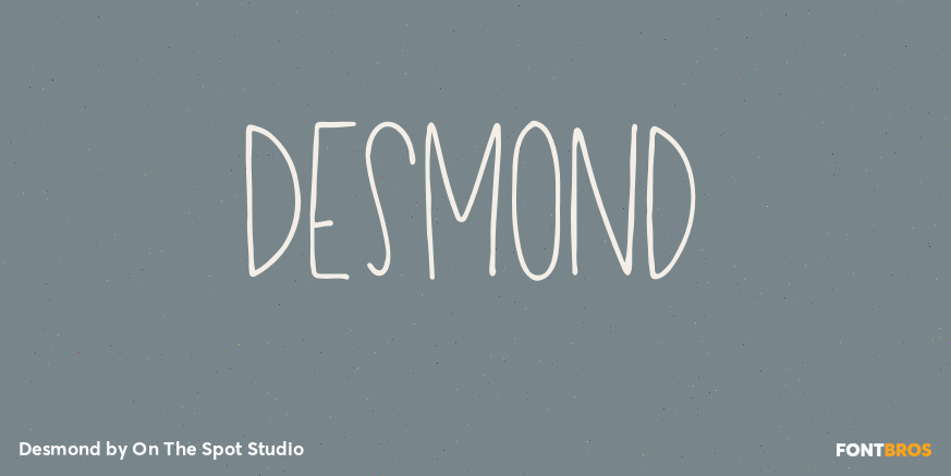 Desmond Font Poster #1