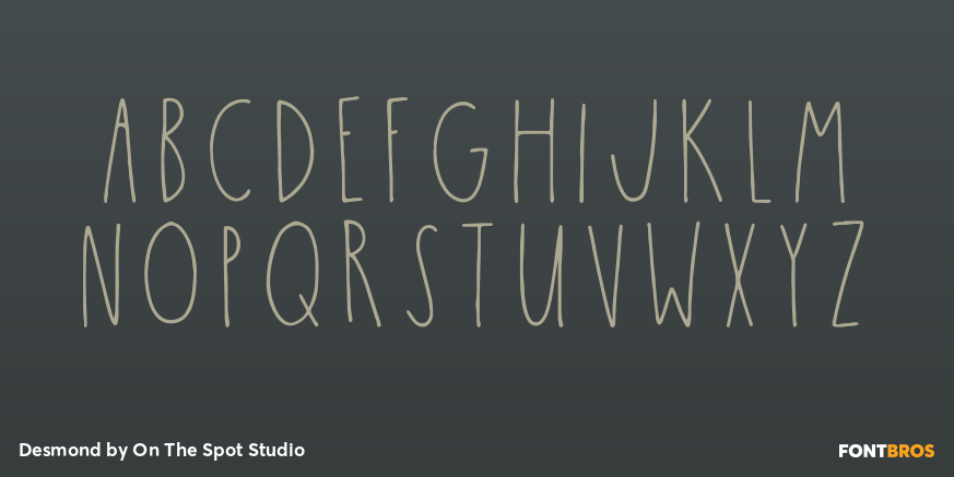 Desmond Font Poster #2