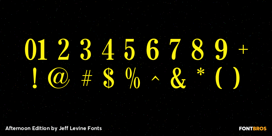 Afternoon Edition Font Poster #4