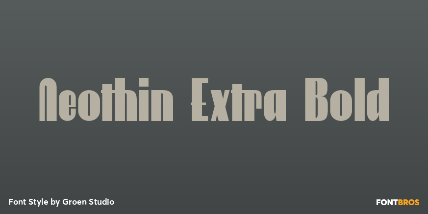 Neothin Extra Bold Poster