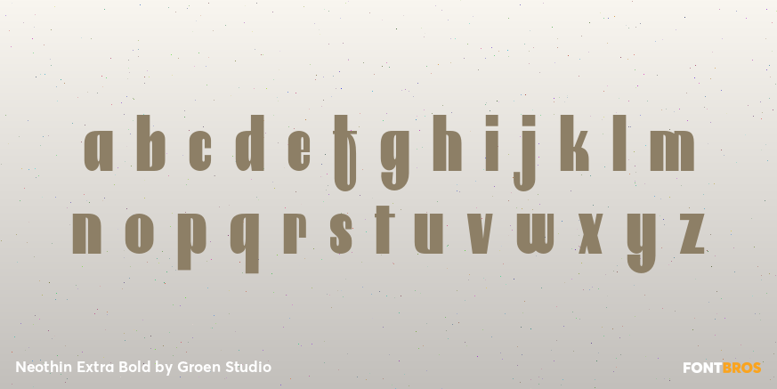 Neothin Extra Bold Font Poster #3