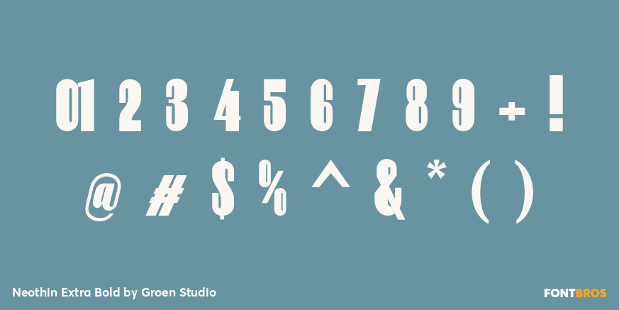 Neothin Extra Bold Font Poster #4
