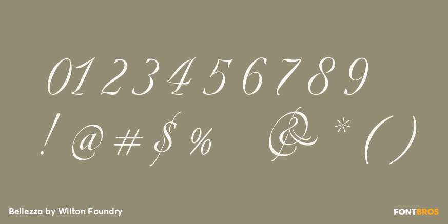 Bellezza Font Poster #1