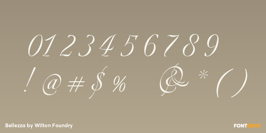 Bellezza Font Poster #4