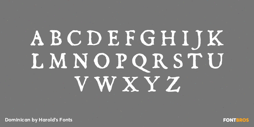 Dominican Font Poster #2