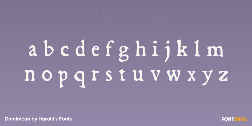 Dominican Font Poster #3