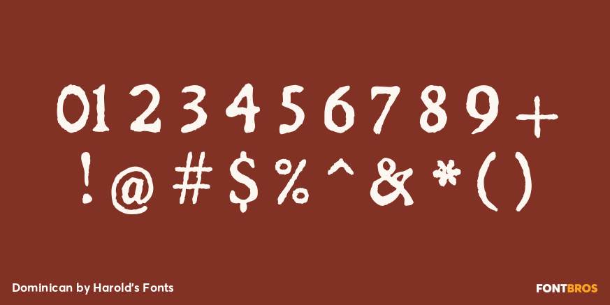 Dominican Font Poster #4