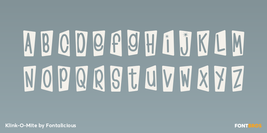 Klink-O-Mite Font Poster #1