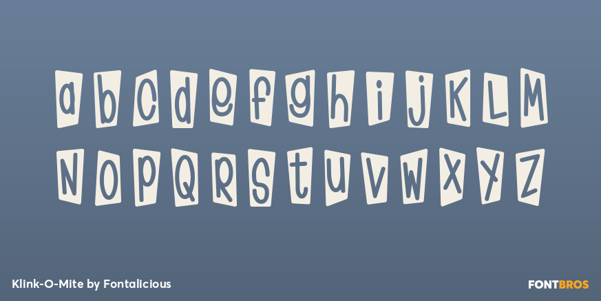 Klink-O-Mite Font Poster #1