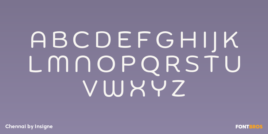 Chennai Font Poster #1