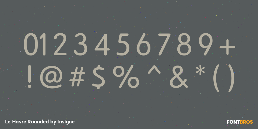 Le Havre Rounded Font Poster #1