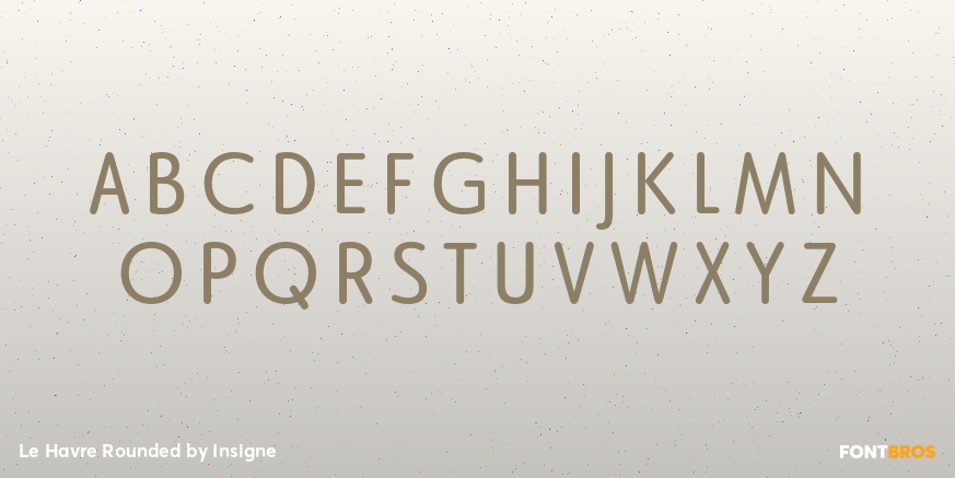 Le Havre Rounded Font Poster #2