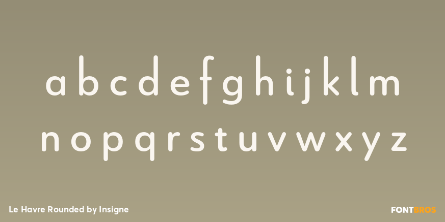 Le Havre Rounded Font Poster #3