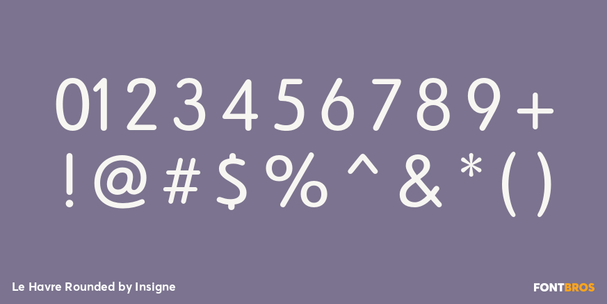 Le Havre Rounded Font Poster #4