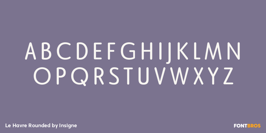 Le Havre Rounded Font Poster #1