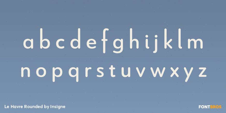 Le Havre Rounded Font Poster #1
