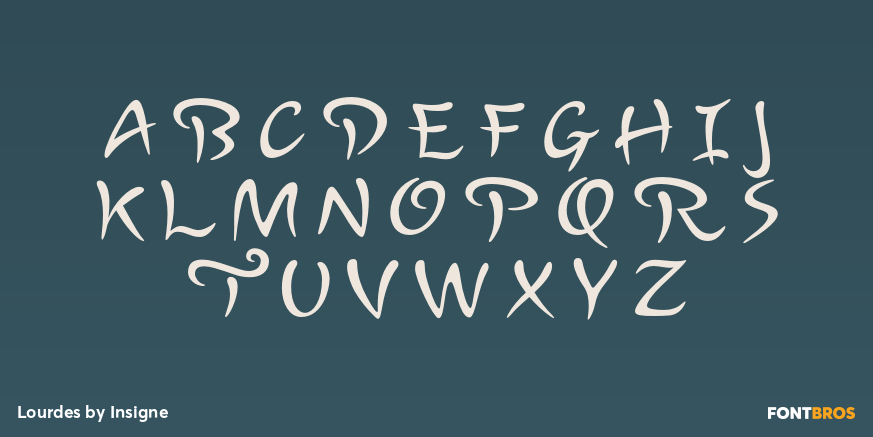 Lourdes Font Poster #2