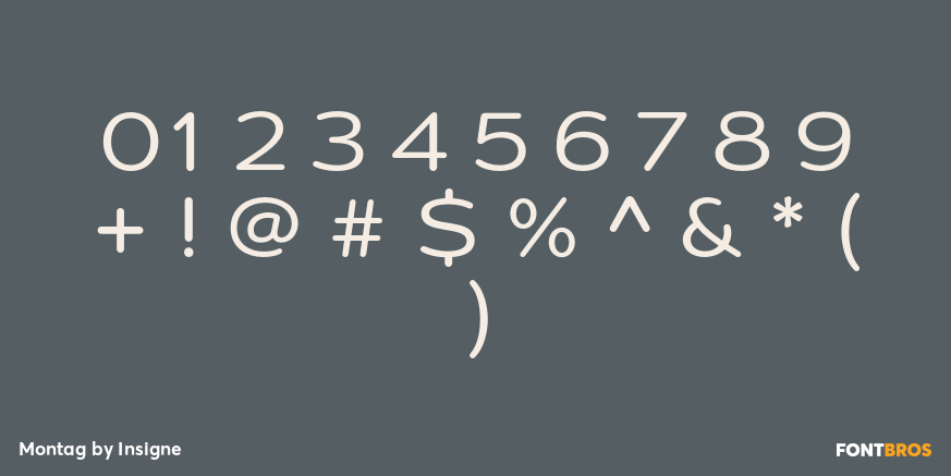 Montag Font Poster #1