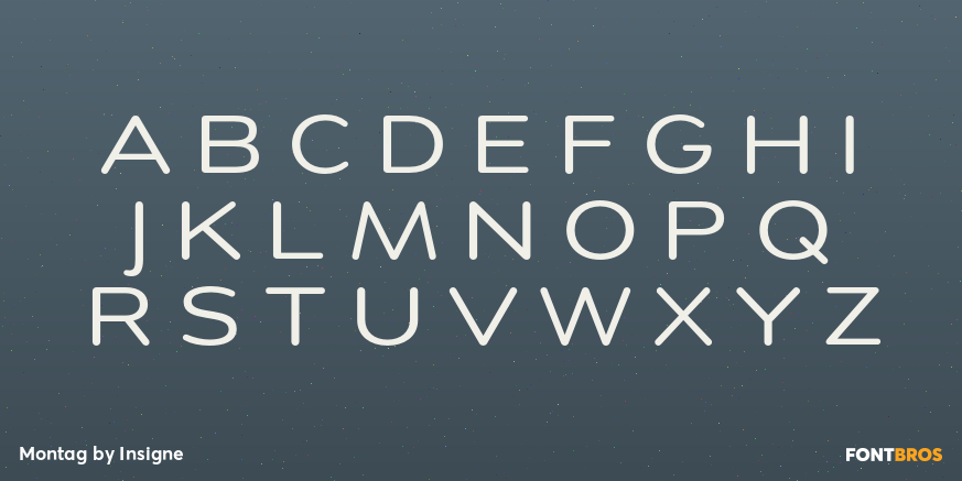Montag Font Poster #1