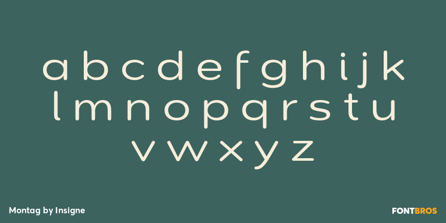 Montag Font Poster #1