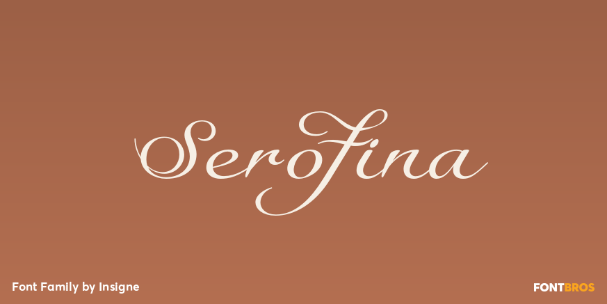 Serofina Font Poster
