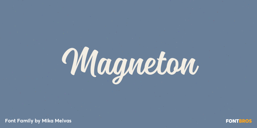 Magneton Font Poster