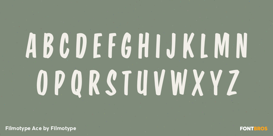 Filmotype Ace Font Poster #2