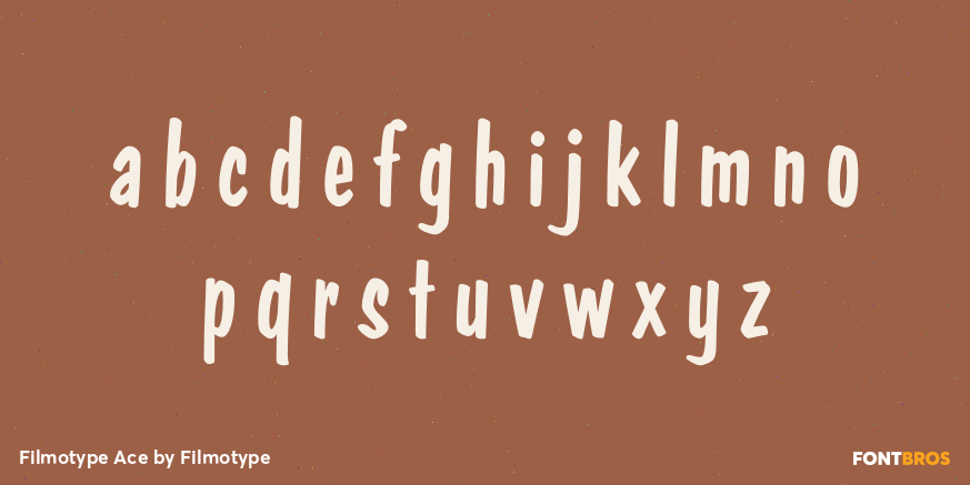 Filmotype Ace Font Poster #3