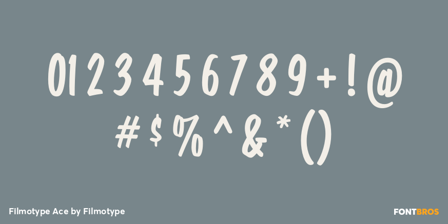 Filmotype Ace Font Poster #4