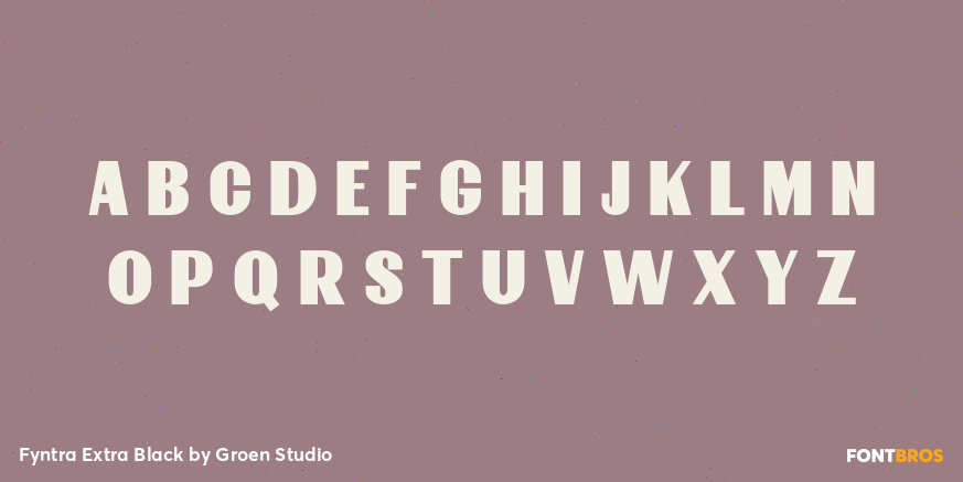 Fyntra Extra Black Font Poster #2