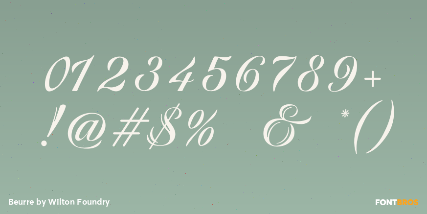 Beurre Font Poster #4