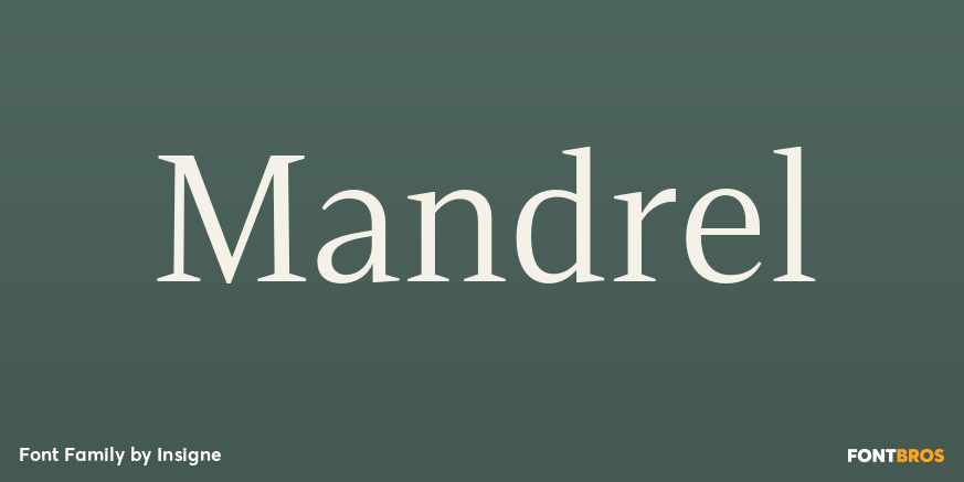 Mandrel Font Poster