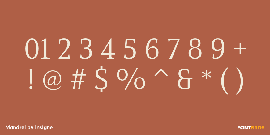 Mandrel Font Poster #1