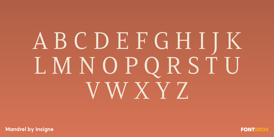 Mandrel Font Poster #1
