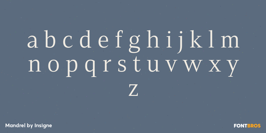 Mandrel Font Poster #1